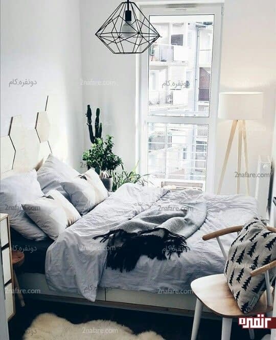 نورپردازی مناسب در اتاق خواب کوچک مهمان
