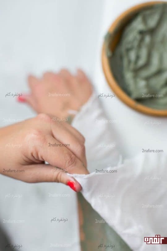 پوشاندن پوست با یک حوله