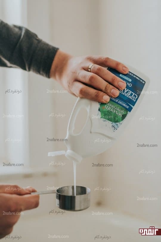 پیمانه کردن مایع ماشین ظرفشویی