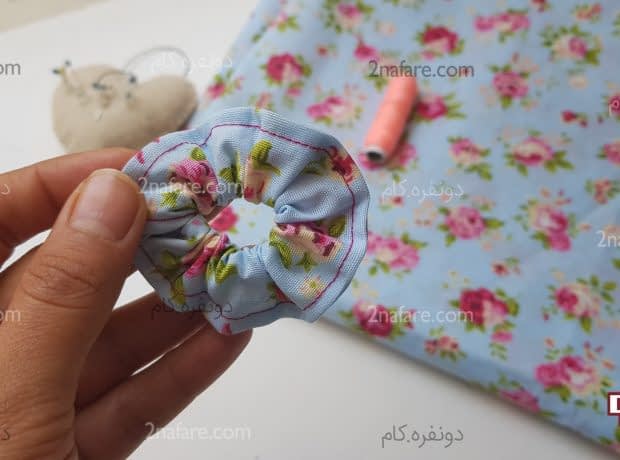 آموزش دوخت کش موی پارچه ای ساده کش مو