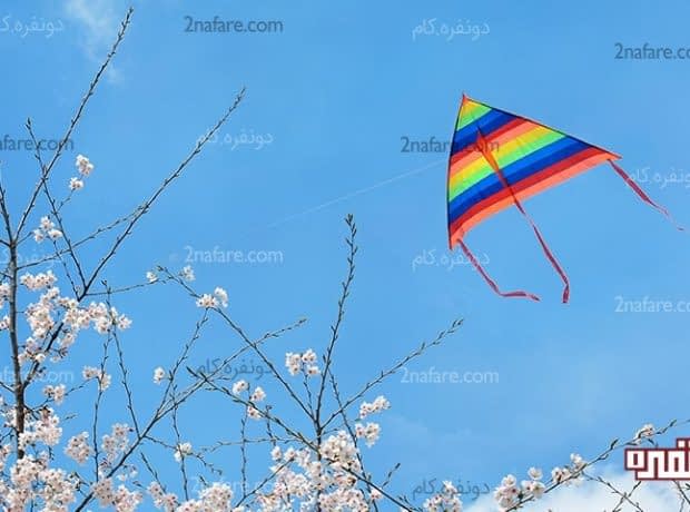 آموزش ساخت بادبادک ساده به کمک بچه ها ساخت بادبادک