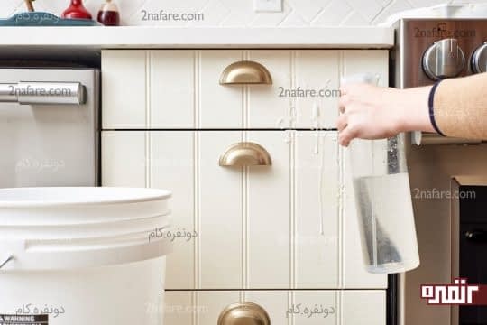 استفاده از سرکه برای از بین بردن لکه چربی