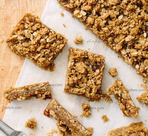 طرز تهیه اسلایس خرما و جو