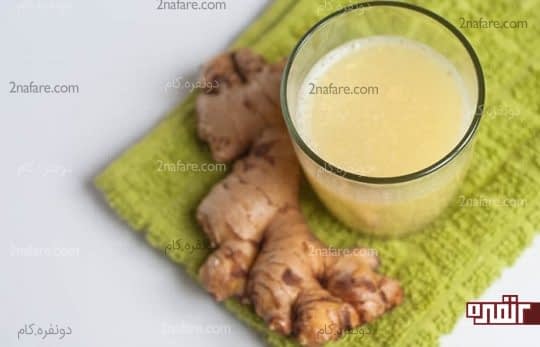 آب زنجبیل برای پاک کردن شوره