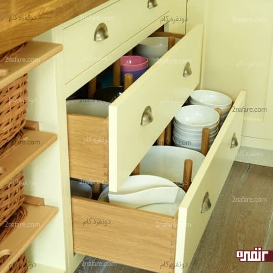 استفاده از تقسیم کننده های کشویی برای ایجاد فضای بیشتر