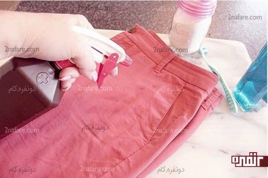 اسپری کردن آب اکسیژنه
