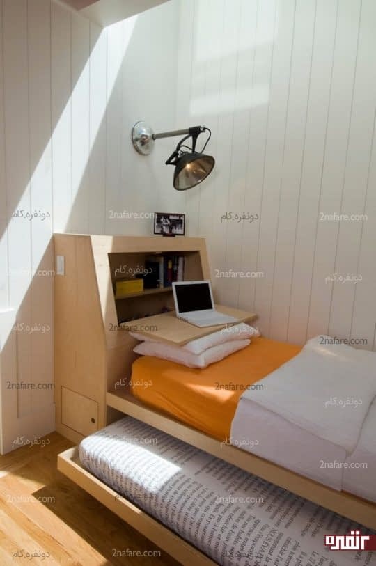 تخت های کشویی برای اتاق خواب های کوچک