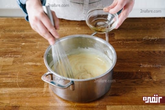 تهیه پودینگ وانیلی