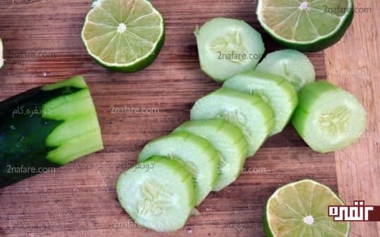 خیار و لیمو برای سفید کردن پوست