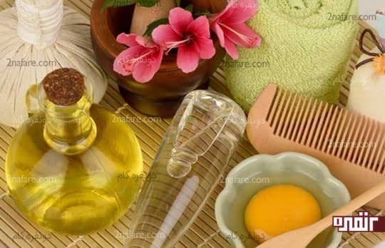 روغن کرچک و تخم مرغ برای تغذیه مو