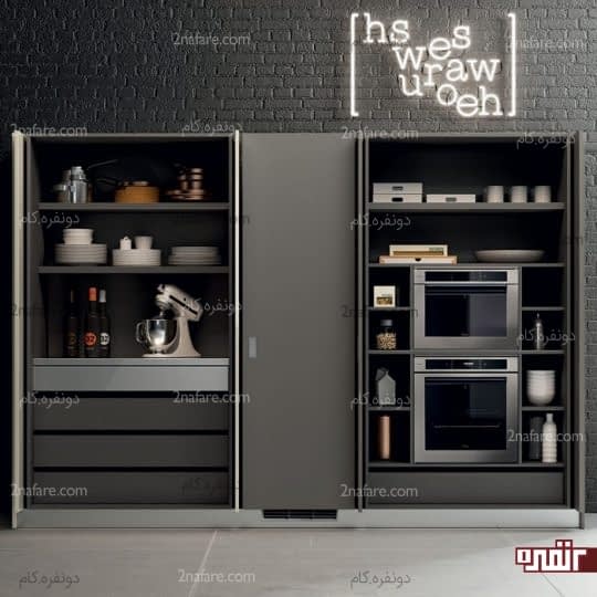 طراحی مخفی کابینت ها و تجهیزات آشپزخانه