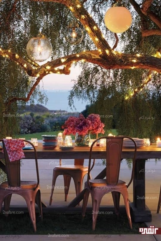 فضای غذاخوری دنج و رویایی