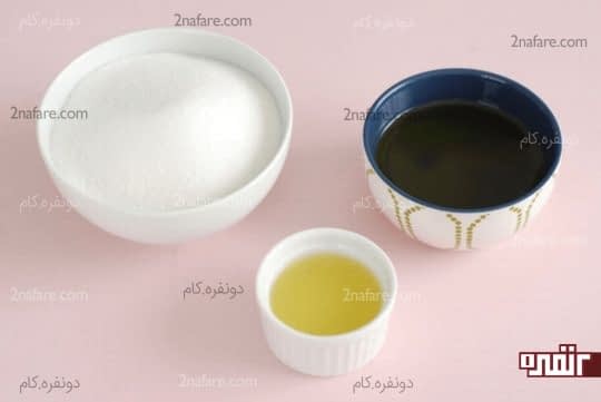 مواد مورد نیاز برای تهیه کردن اسکراب