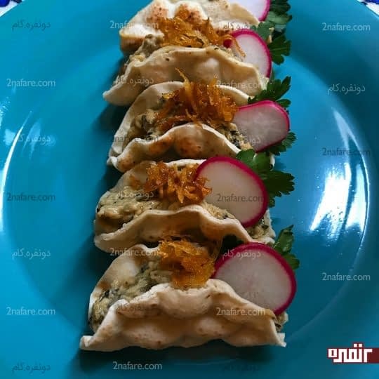 کشک بادمجان لقمه ای