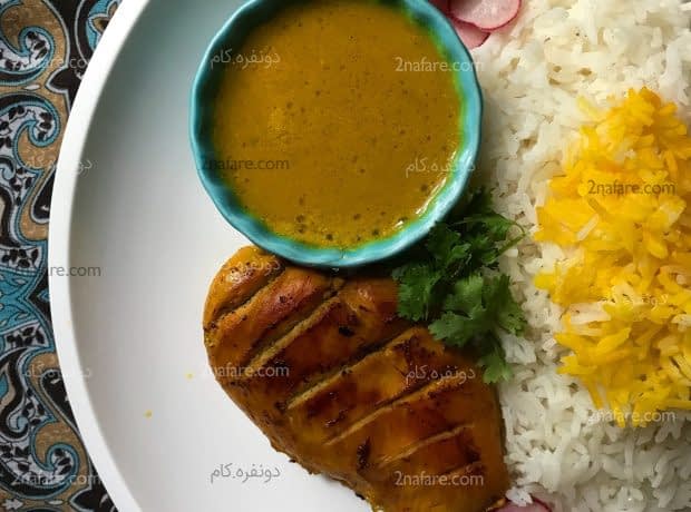 طرز تهیه مرغ با سس غوره مرغ با سس غوره