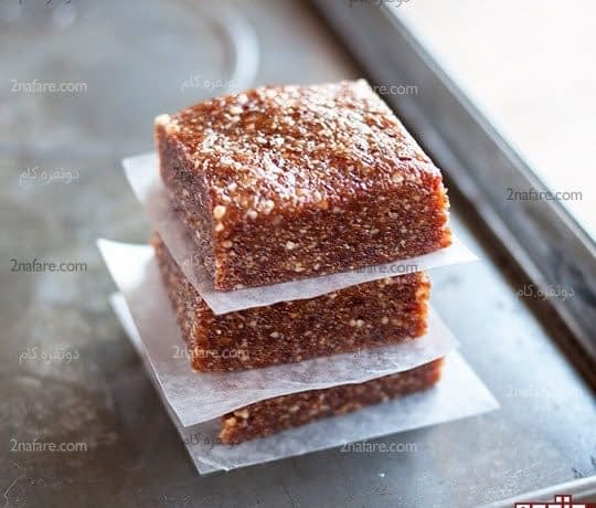 طرز تهیه اسلایس خرما بدون پخت طرز تهیه اسلایس خرما بدون نیاز به پختن