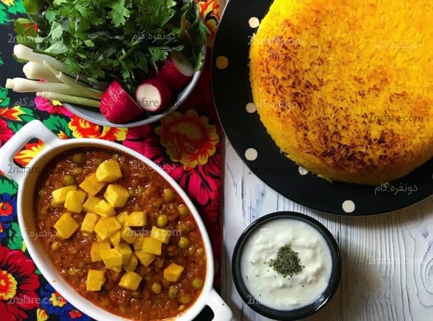 طرز تهیه خورشت نخود فرنگی مرحله به مرحله خورشت نخود فرنگی