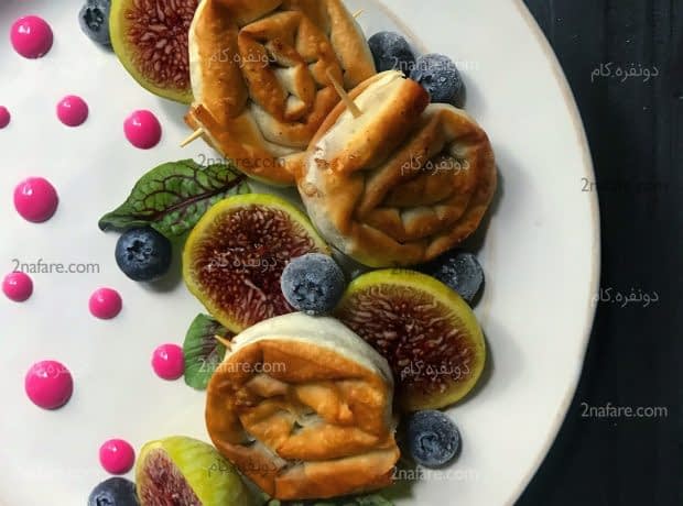 طرز تهیه رول گردویی بدون فر مرحله به مرحله رول گردویی