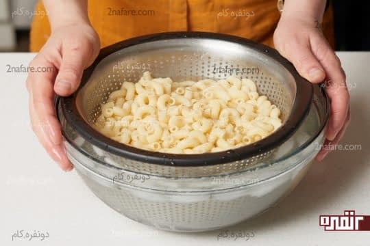 آبکش کردن پاستا