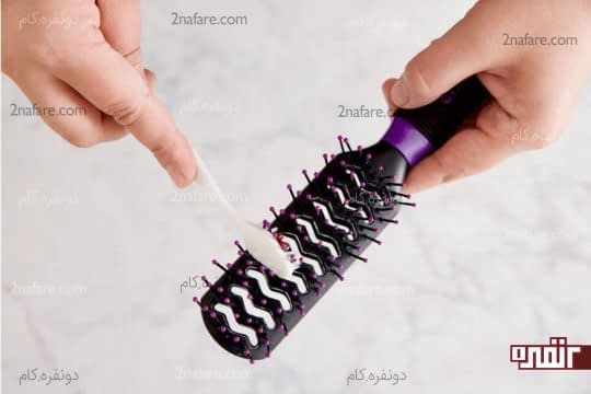 تمیز کردن برس های پلاستیکی
