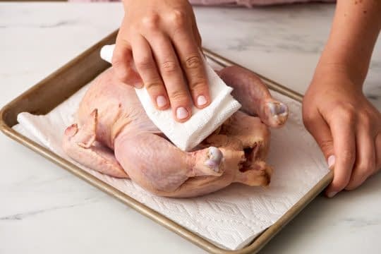خشک کردن مرغ
