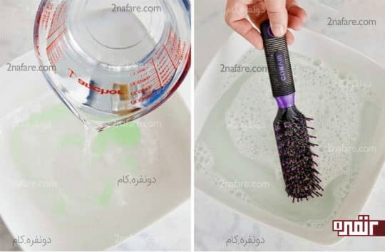 محلول تمیز کننده برس پلاستیکی
