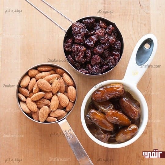 مواد لازم برای تهیه اسلایس خرما