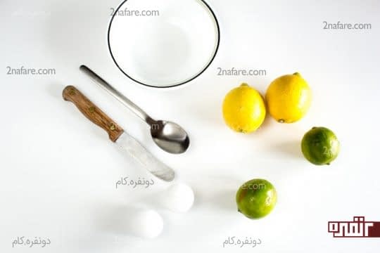 وسایل مورد نیاز برای ساخت شمع میوه ای لیمو