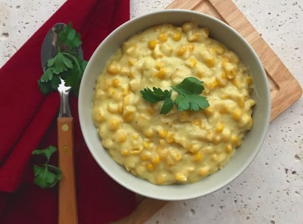 طرز تهیه ذرت خامه ای ذرت خامه ای
