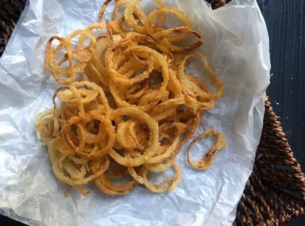 طرز تهیه حلقه پیاز سوخاری پیاز سرخ شده فرانسوی