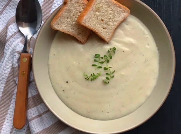 طرز تهیه سوپ مرغ کرمی مرحله به مرحله سوپ کرم قارچ
