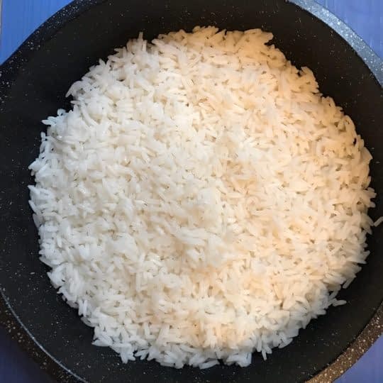 اضافه کردن برنج ساده