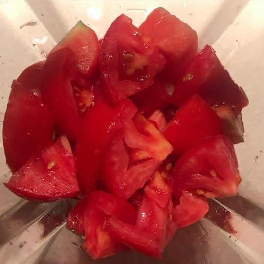 پوره کردن گوجه فرنگی