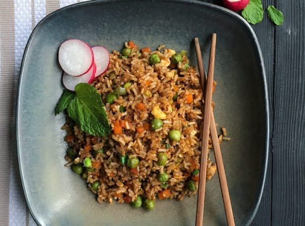 طرز تهیه پلو چینی مرحله به مرحله پلو چینی