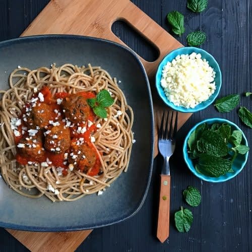 Meatballs with tomato sauce