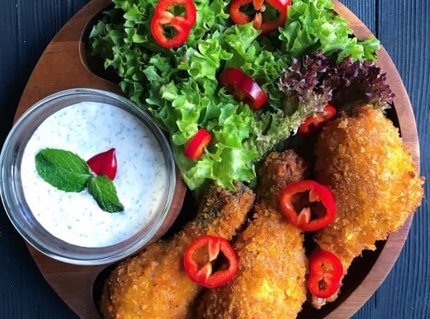 طرز تهیه ران مرغ سوخاری بدون پوست مرحله به مرحله skinless fried chicken