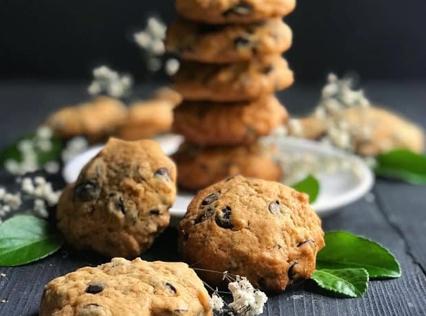 طرز تهیه کوکی با شکلات چیپسی chocolate chips cookie