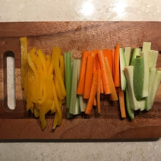 خرد کردن سبزیجات