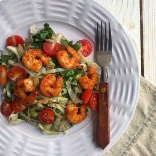 shrimp and spinach salad