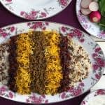 طرز تهیه عدس پلو با گوشت و کشمش