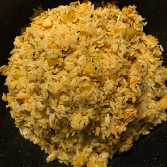 اضافه کردن مخلوط برنج